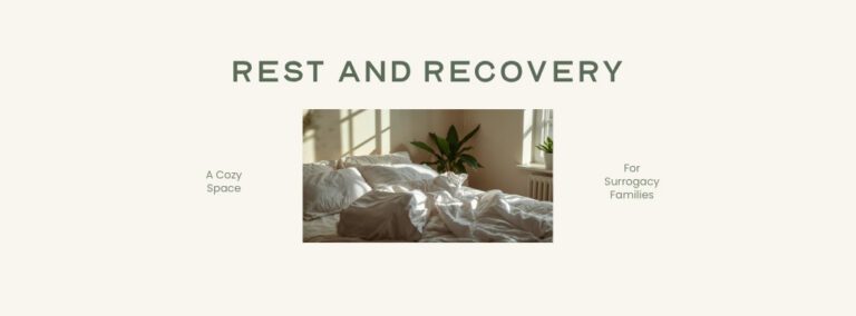 대리모 출산 후 산모 회복과 아기 돌봄을 위한 편안한 숙소 안내 이미지 Comfortable accommodation image for postpartum recovery and infant care after surrogacy birth