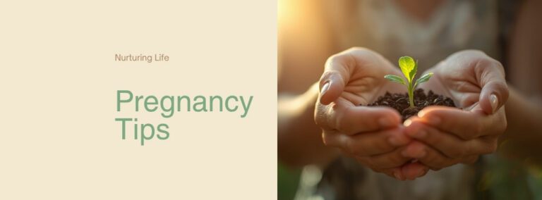 40대 임신 건강 관리와 따뜻한 새 생명을 상징하는 이미지 Warm nurturing image representing health management and new life for pregnancy in 40s