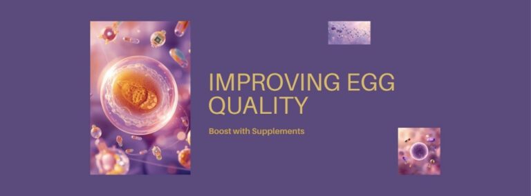 난자 질 개선을 위한 영양제 효과와 세포 건강을 상징하는 과학적 이미지 Scientific concept image for egg quality improvement supplements and cellular health