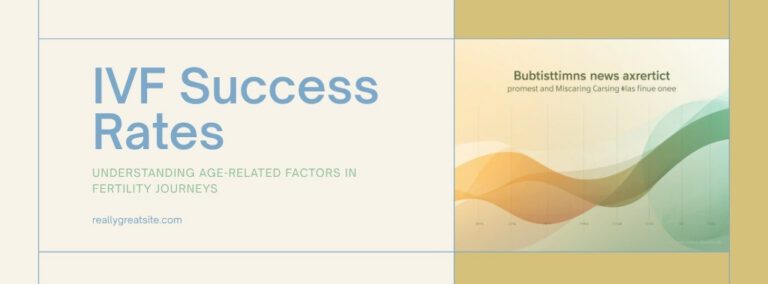 연령별 시험관 시술 성공률과 유산 가능성을 분석하는 개념 이미지 Conceptual image analyzing IVF success and miscarriage rates by age group