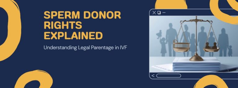 정자 기증자의 법적 부모 권리와 가족법을 상징하는 개념 이미지 Conceptual image representing sperm donor legal parentage rights and family law