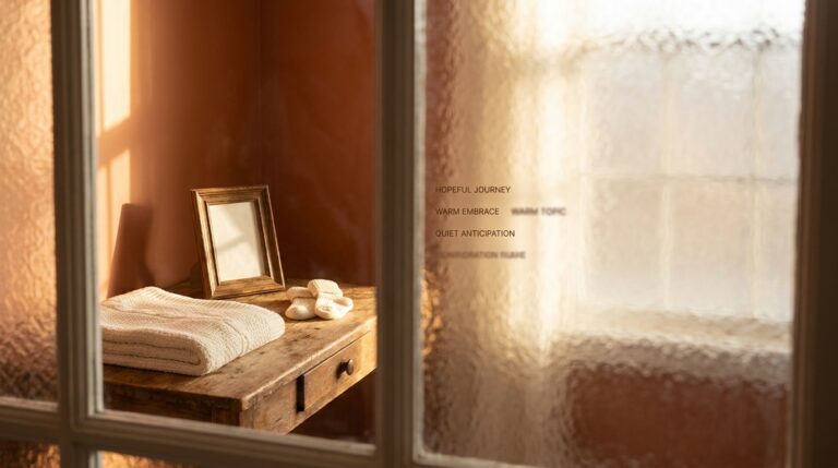 싱글 부모가 되기 전 꼭 확인해야 할 비용과 절차의 현 — A cinematic 16:9 wide shot of a sun-drenched nursery corner viewed through a textured,